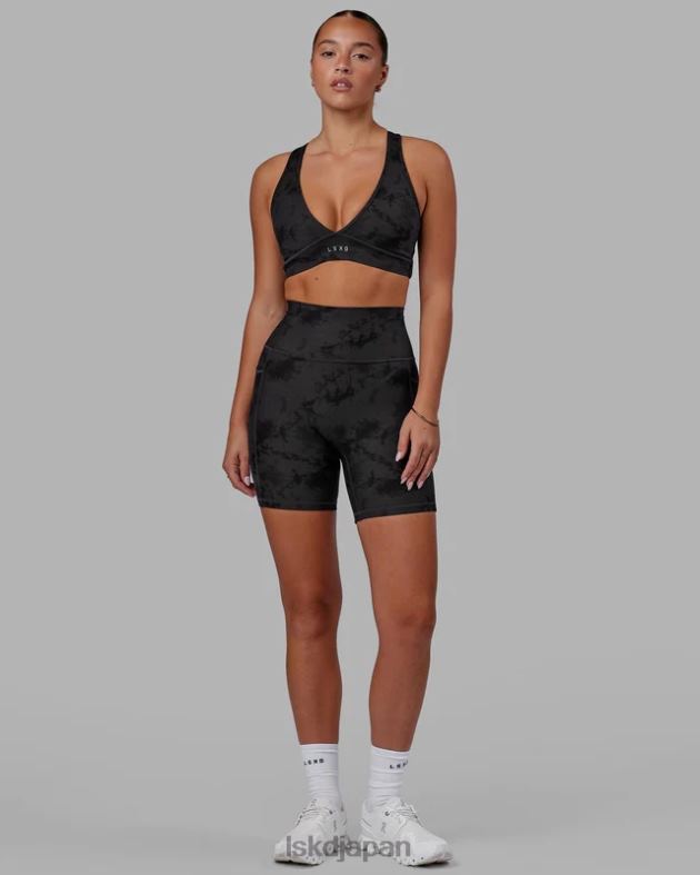 フュージョン ミッドレングス ショート - ブラック タイダイ LSKD 女性 衣服 082HP580