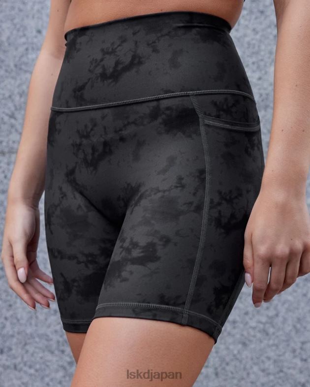 フュージョン ミッドレングス ショート - ブラック タイダイ LSKD 女性 衣服 082HP580