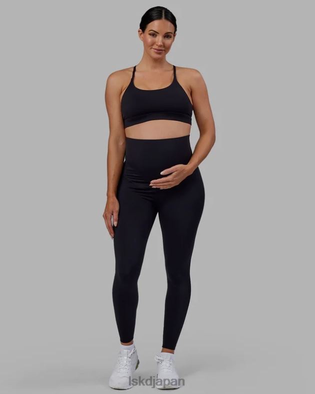 エリクシール フルレングス マタニティ レギンス - ブラック LSKD 女性 衣服 082HP597