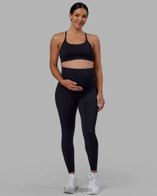 エリクシール フルレングス マタニティ レギンス - ブラック LSKD 女性 衣服 082HP597