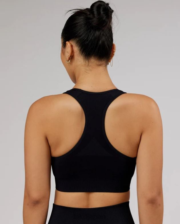 リミットレスシームレススポーツブラ - ブラック LSKD 女性 衣服 082HP61