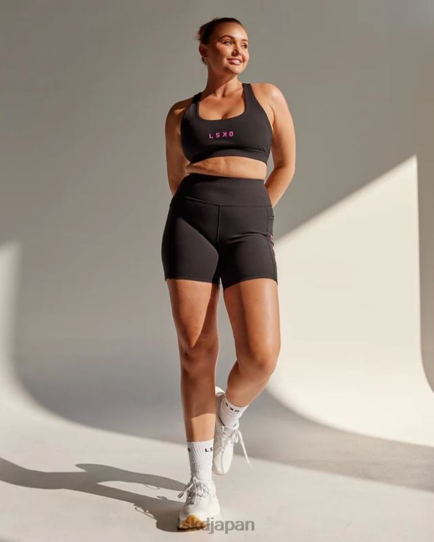 レップ ミッドレングス ショート - ブラックネオンマゼンタ LSKD 女性 衣服 082HP625