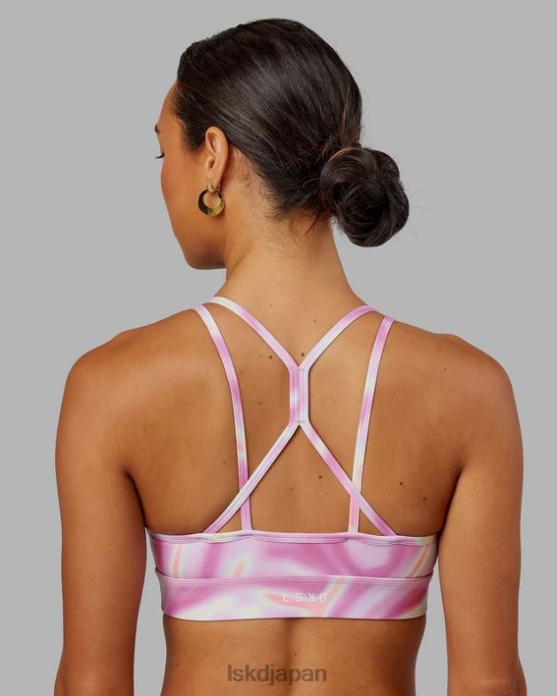 ブリッジスポーツブラ - ユーフォリア プリント - ピンク LSKD 女性 衣服 082HP62