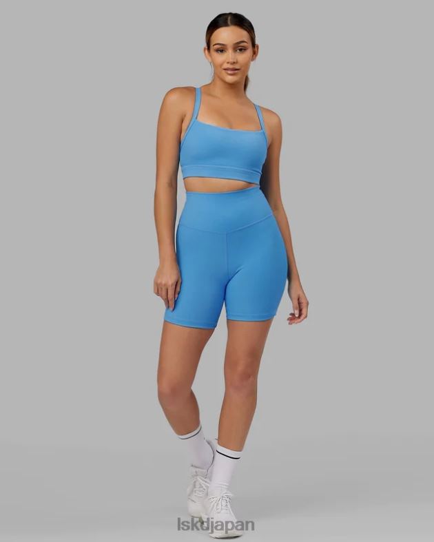 ストライクリブミッドレングスショート - アジュールブルー LSKD 女性 衣服 082HP633