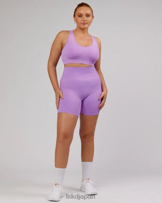 リミットレス シームレス ミッドレングス バイク ショート - ライラック LSKD 女性 衣服 082HP690