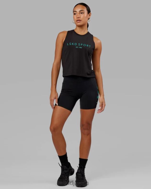 レップ ミッドレングス ショート - ブラックハイパーティール LSKD 女性 衣服 082HP693