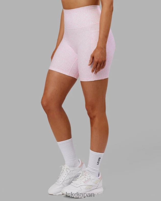 フュージョン ミッドレングス ショート - ブラッシュ レオパード LSKD 女性 衣服 082HP697