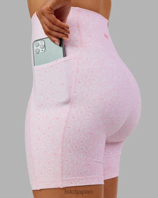 フュージョン ミッドレングス ショート - ブラッシュ レオパード LSKD 女性 衣服 082HP697