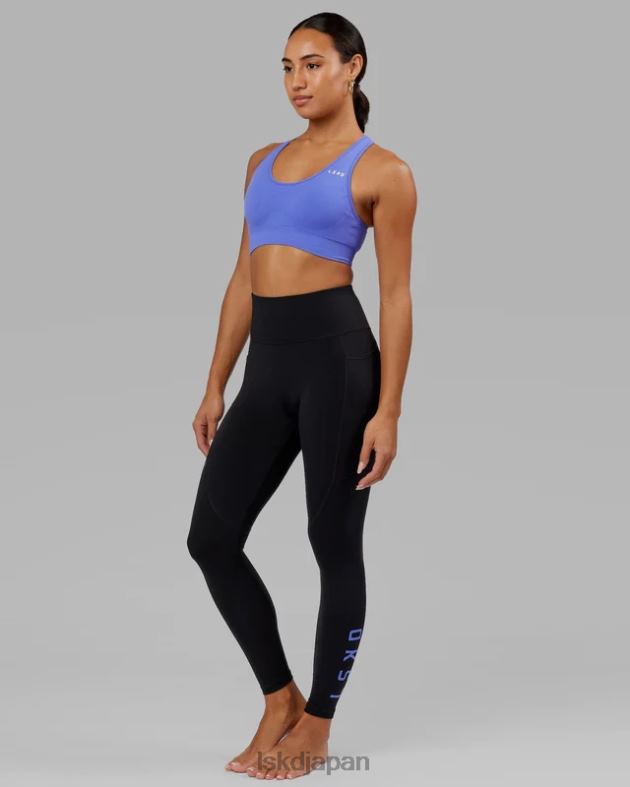 レップ フルレングス レギンス - ブラックコーンフラワーブルー LSKD 女性 衣服 082HP728