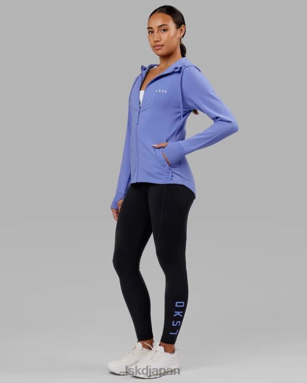 レップ フルレングス レギンス - ブラックコーンフラワーブルー LSKD 女性 衣服 082HP728