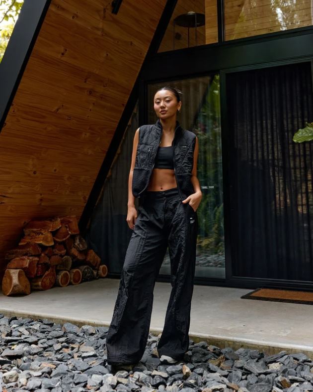 高度パラシュート パンツ - ブラック LSKD 女性 衣服 082HP748