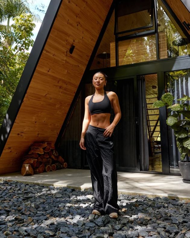 高度パラシュート パンツ - ブラック LSKD 女性 衣服 082HP748