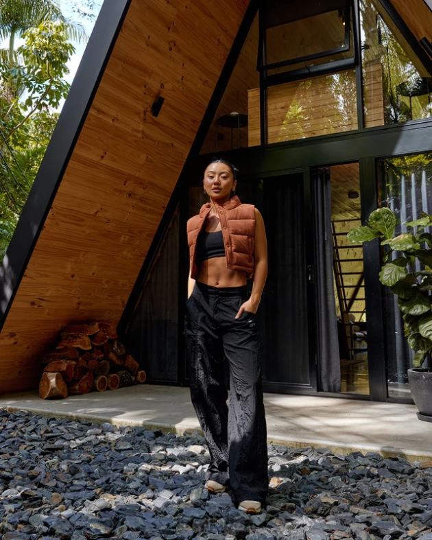 高度パラシュート パンツ - ブラック LSKD 女性 衣服 082HP748