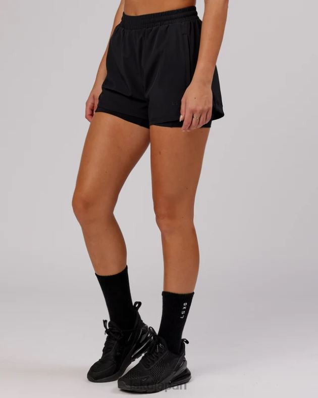 チャレンジャー ライナー ラン ショート - ブラック LSKD 女性 衣服 082HP782