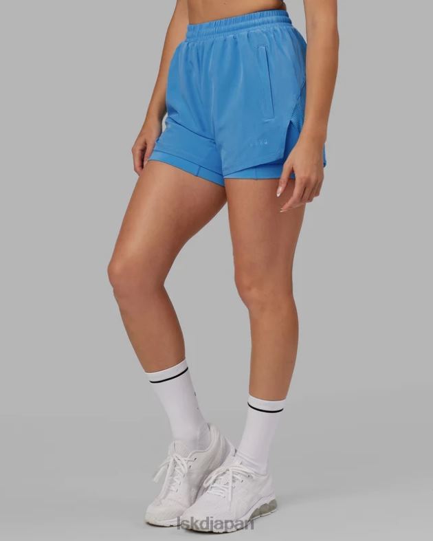 チャレンジャーライナー ランショート - アジュールブルー LSKD 女性 衣服 082HP789