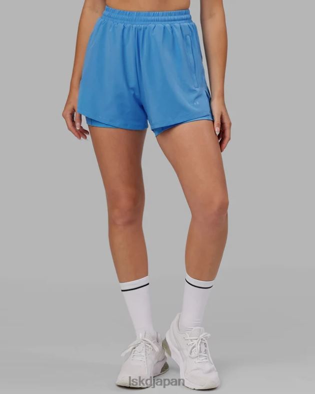 チャレンジャーライナー ランショート - アジュールブルー LSKD 女性 衣服 082HP789