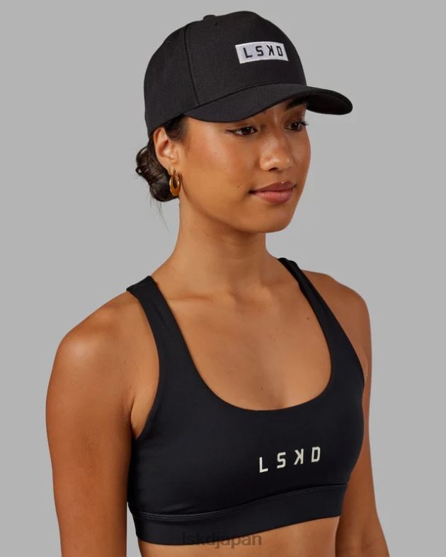 コーナーストーン スナップバック ハット - ブラックホワイト LSKD ユニセックス アクセサリー 082HP816