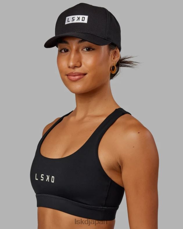 コーナーストーン スナップバック ハット - ブラックホワイト LSKD ユニセックス アクセサリー 082HP816