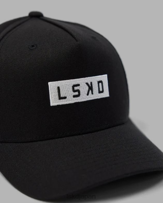 コーナーストーン スナップバック ハット - ブラックホワイト LSKD ユニセックス アクセサリー 082HP816