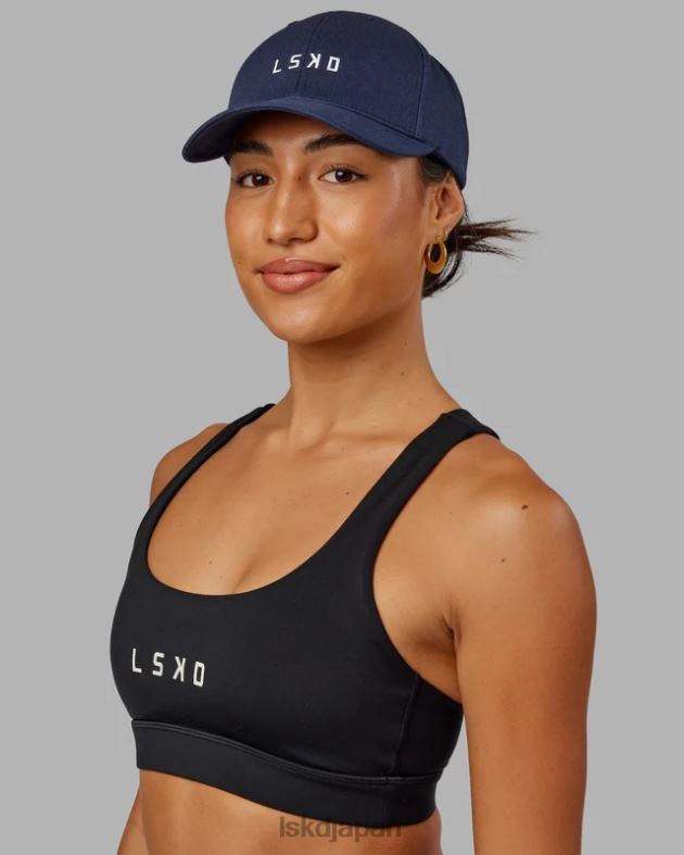 クラシックなストラップバックハット - ネイビー LSKD ユニセックス アクセサリー 082HP822