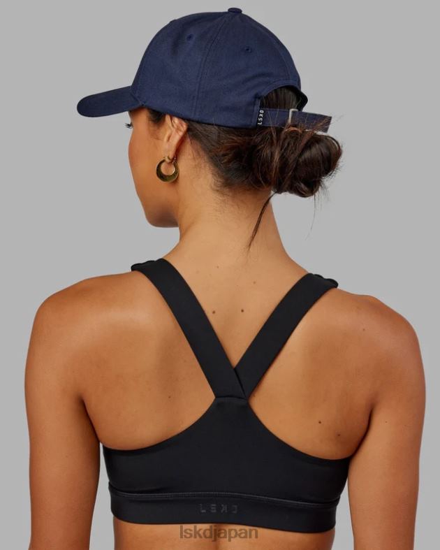 クラシックなストラップバックハット - ネイビー LSKD ユニセックス アクセサリー 082HP822