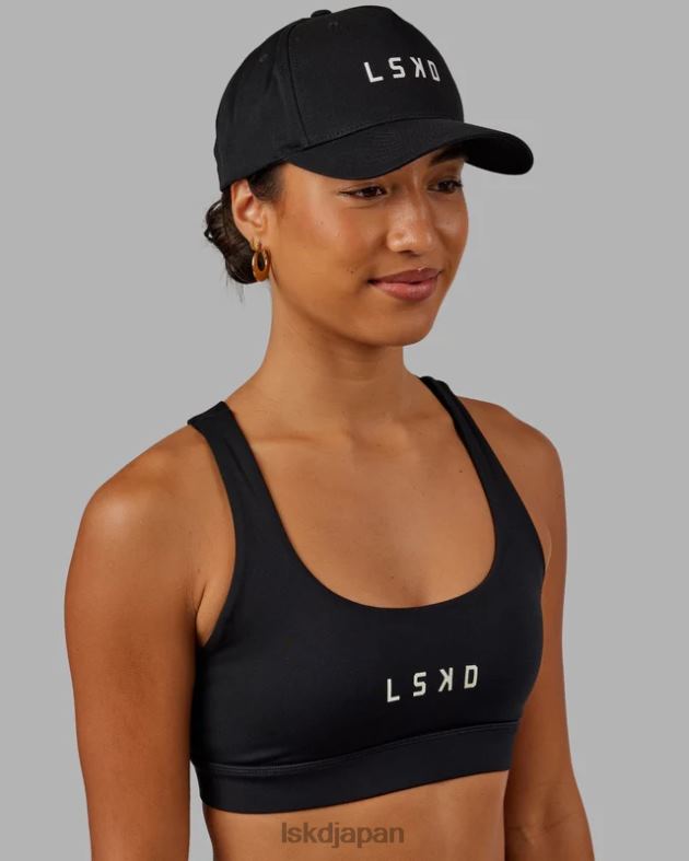 構造スナップバック キャップ - ブラックホワイト LSKD ユニセックス アクセサリー 082HP824