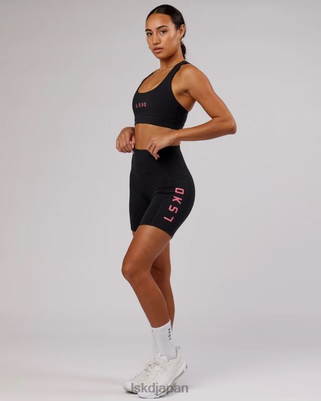 レップ スポーツブラ スモールロゴ - ブラックフラミンゴ LSKD 女性 衣服 082HP82
