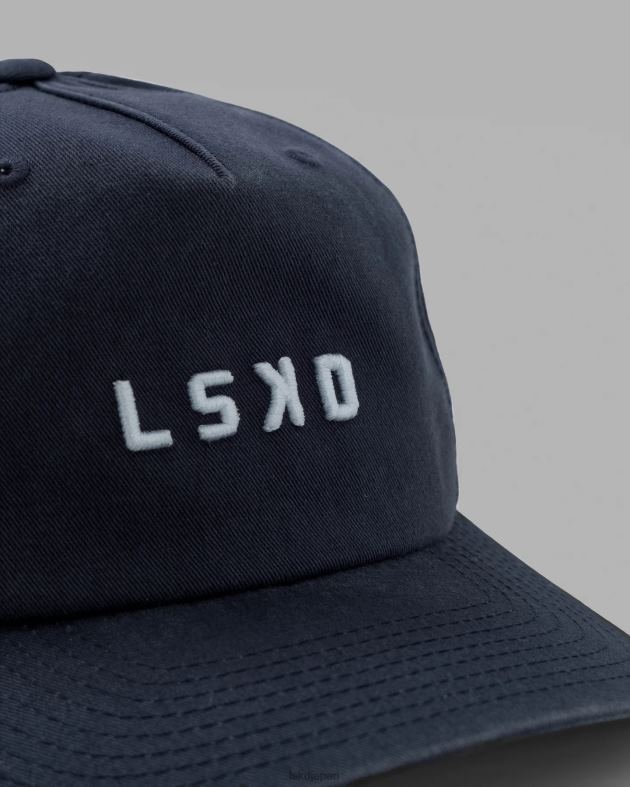 ソフトシルクハット - ウォッシュドネイビー LSKD ユニセックス アクセサリー 082HP835