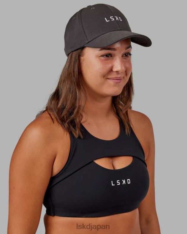 クラシックなストラップバックハット - アスファルト LSKD ユニセックス アクセサリー 082HP837