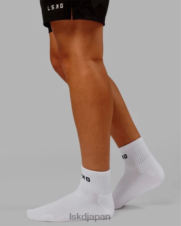 ベースクォーターソックス - ホワイト LSKD ユニセックス アクセサリー 082HP873