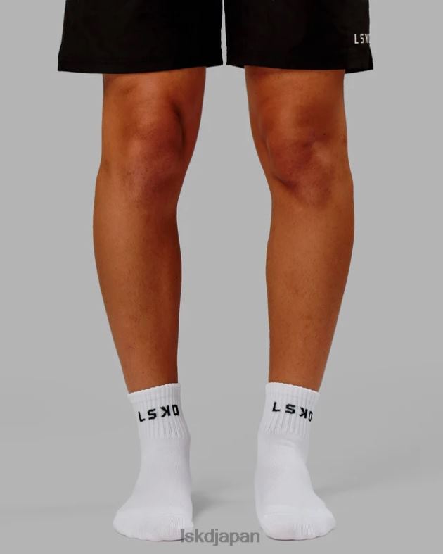 ベースクォーターソックス - ホワイト LSKD ユニセックス アクセサリー 082HP873