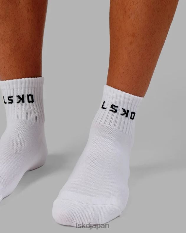 ベースクォーターソックス - ホワイト LSKD ユニセックス アクセサリー 082HP873