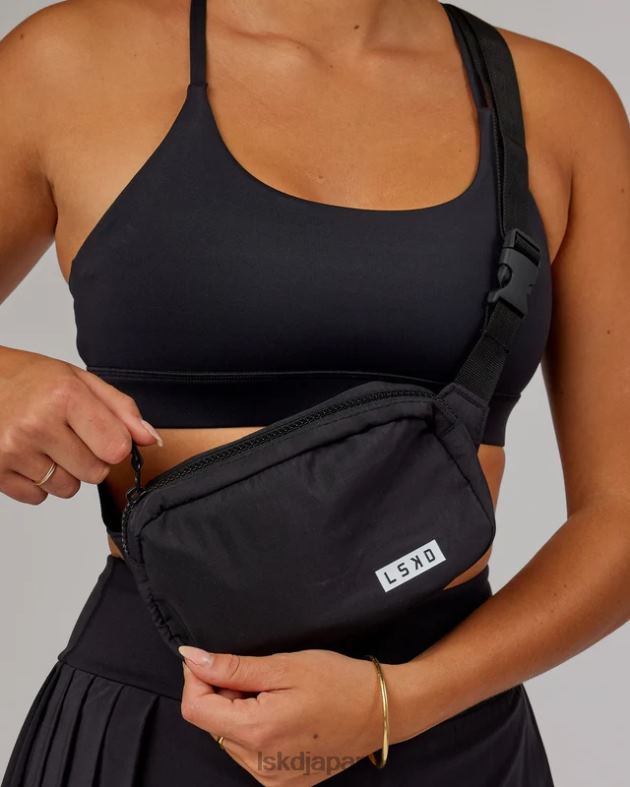 ベースクロスボディバッグ - ブラックホワイト LSKD ユニセックス アクセサリー 082HP875