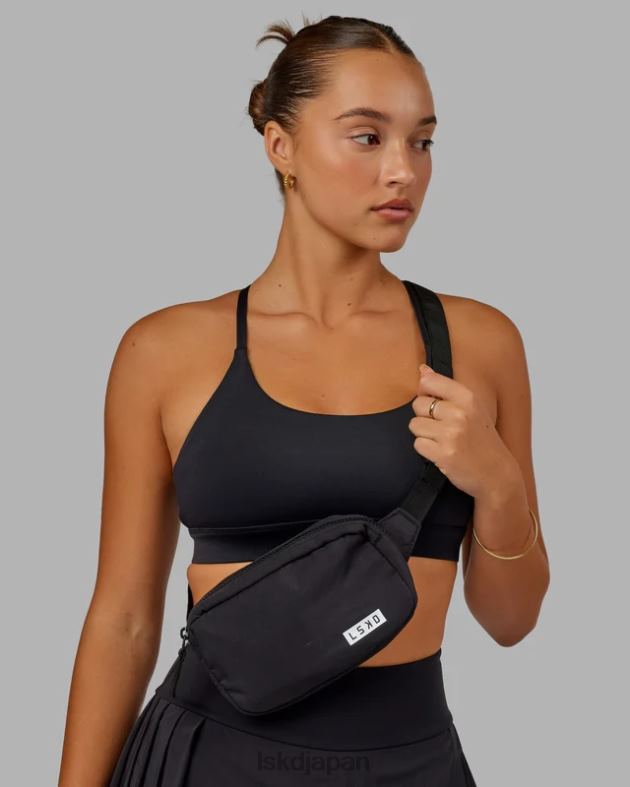 ベースクロスボディバッグ - ブラックホワイト LSKD ユニセックス アクセサリー 082HP875