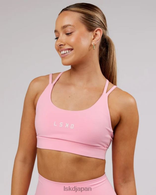 ブリッジスポーツブラ - ピンクフロスティング LSKD 女性 衣服 082HP87