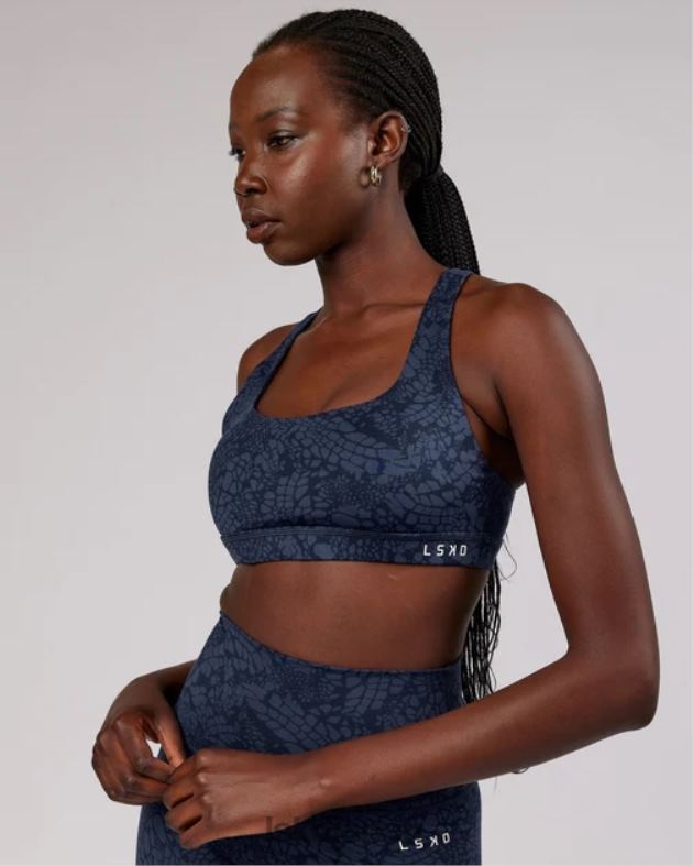 ベーススポーツブラ - ネイビーマンバ LSKD 女性 衣服 082HP99