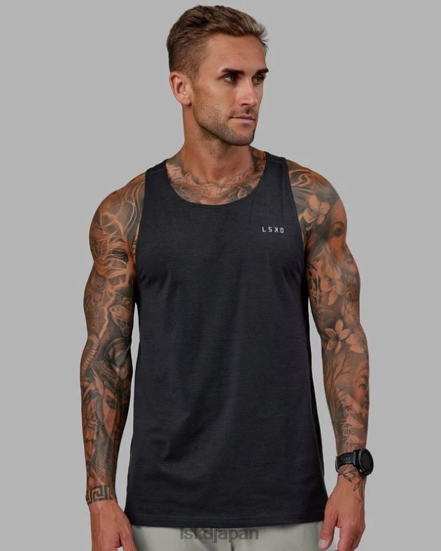 パフォーム ヴェイパーフレックス タンク - ブラックメランジ LSKD 男性 衣服 082HP992