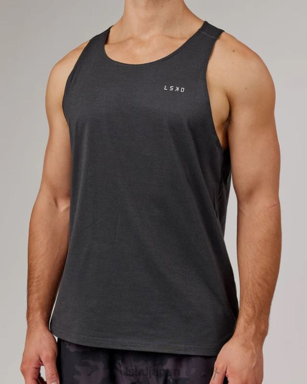 パフォーム ヴェイパーフレックス タンク - ブラックメランジ LSKD 男性 衣服 082HP992