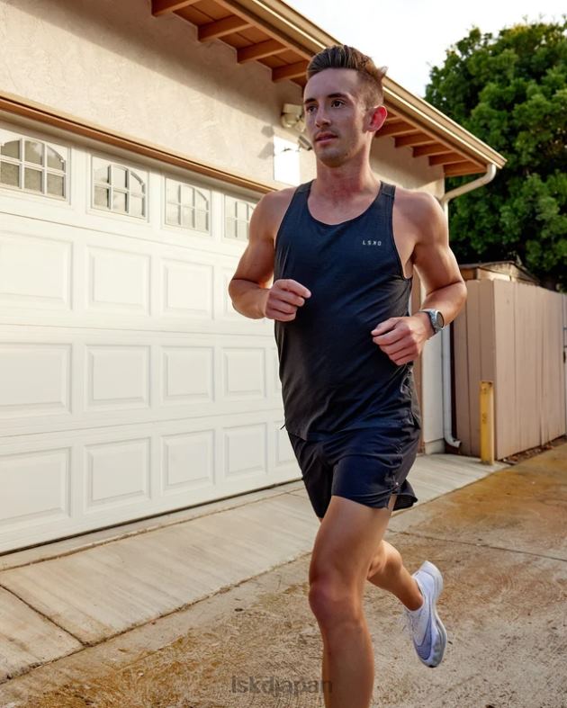 パフォーム ヴェイパーフレックス タンク - ブラックメランジ LSKD 男性 衣服 082HP992