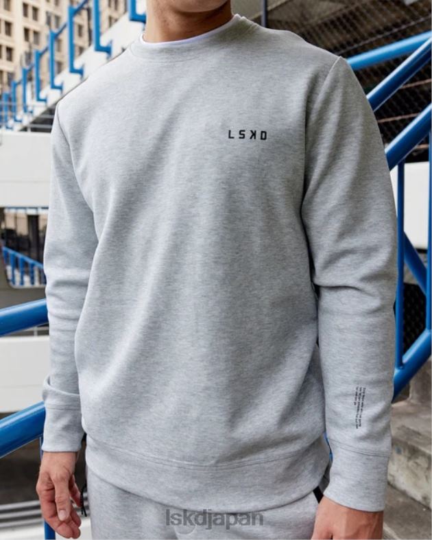 アスリート フォージドフリース セーター - LT グレーメランジ LSKD 男性 衣服 082HP1034