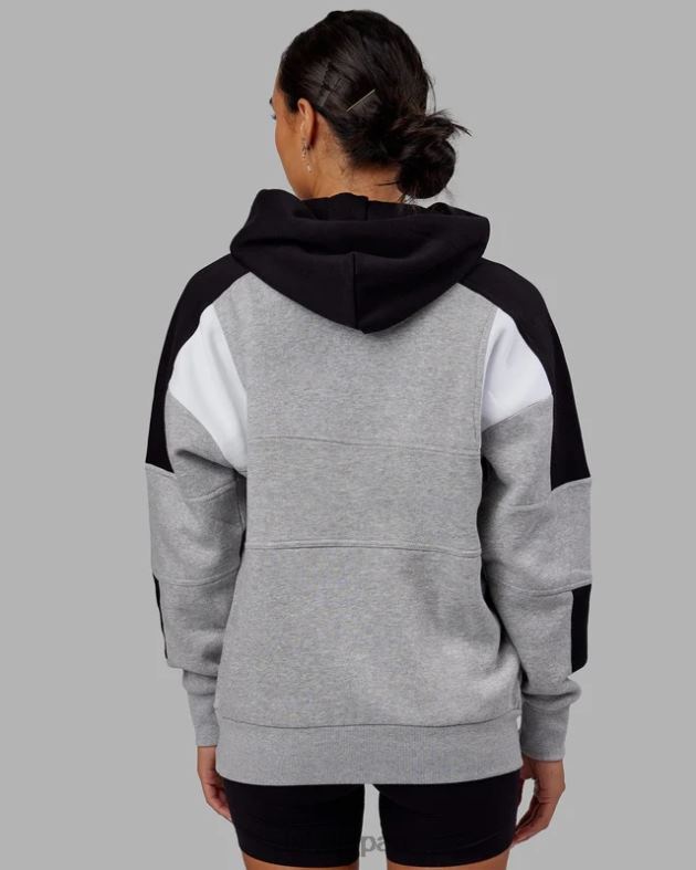 スラム パーカー オーバーサイズ - LT グレー マールブラック LSKD ユニセックス 衣服 082HP352