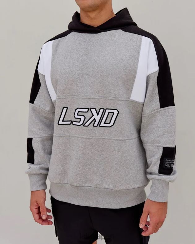 スラム パーカー オーバーサイズ - LT グレー マールブラック LSKD ユニセックス 衣服 082HP352