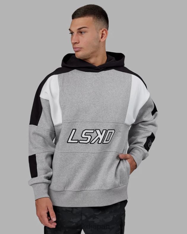 スラム パーカー オーバーサイズ - LT グレー マールブラック LSKD ユニセックス 衣服 082HP352