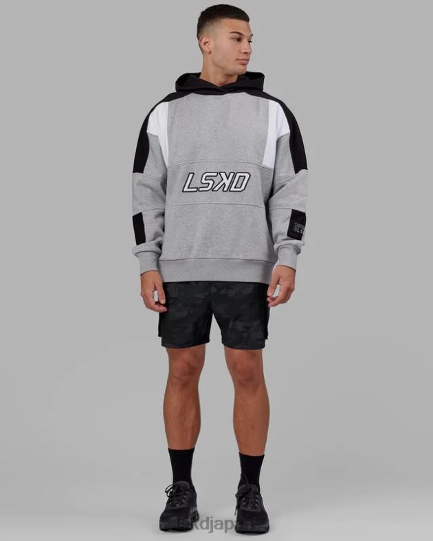 スラム パーカー オーバーサイズ - LT グレー マールブラック LSKD ユニセックス 衣服 082HP352