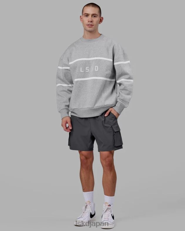 パラレルセーターオーバーサイズ - LTグレーメランジ LSKD ユニセックス 衣服 082HP377