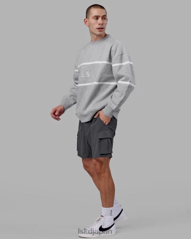 パラレルセーターオーバーサイズ - LTグレーメランジ LSKD ユニセックス 衣服 082HP377