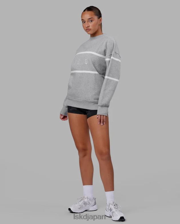 パラレルセーターオーバーサイズ - LTグレーメランジ LSKD ユニセックス 衣服 082HP377