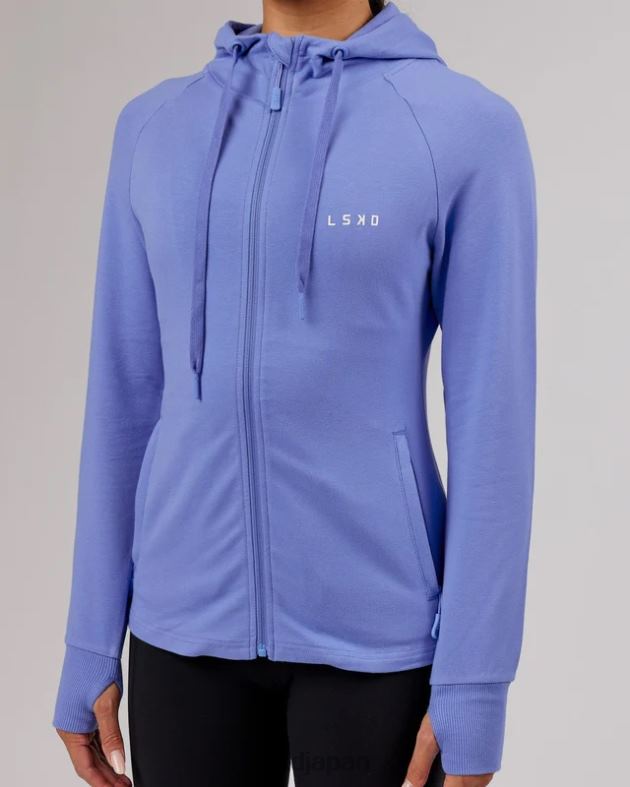 PB ジップスルーパーカー - コーンフラワーブルー LSKD 女性 衣服 082HP403