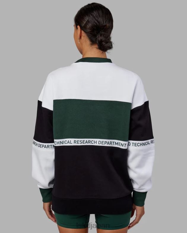 Sportif セーター オーバーサイズ - バイタルグリーンマルチ LSKD ユニセックス 衣服 082HP394