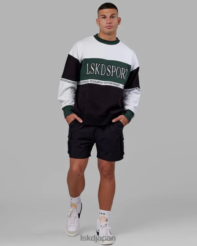 Sportif セーター オーバーサイズ - バイタルグリーンマルチ LSKD ユニセックス 衣服 082HP394